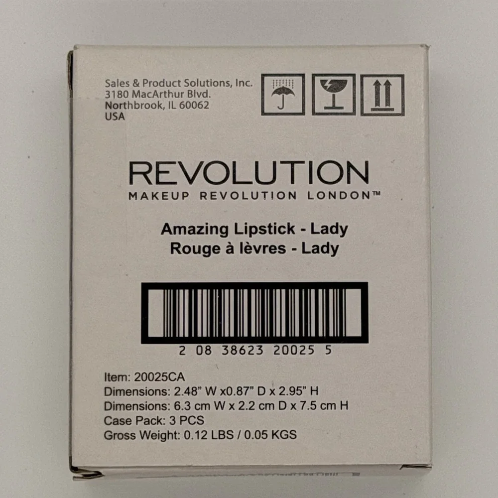 Revolution Amazing Lipstick- Lady Red Set Of 3
